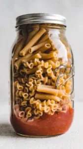 20+ Adorable DIY Gifts in a Jar That’ll Make Your Loved Ones Go Nuts! Pasta Night in a Jar – Layer dried pasta, herbs, and a small jar of sauce for an instant Italian dinner.