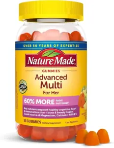 The 5 Best Multivitamins for Women (2025) — And Why Cheaper Might Be Smarter Nature Made Advanced Multivitamin Gummies for Her with Magnesium Citrate, Calcium & All 8 B