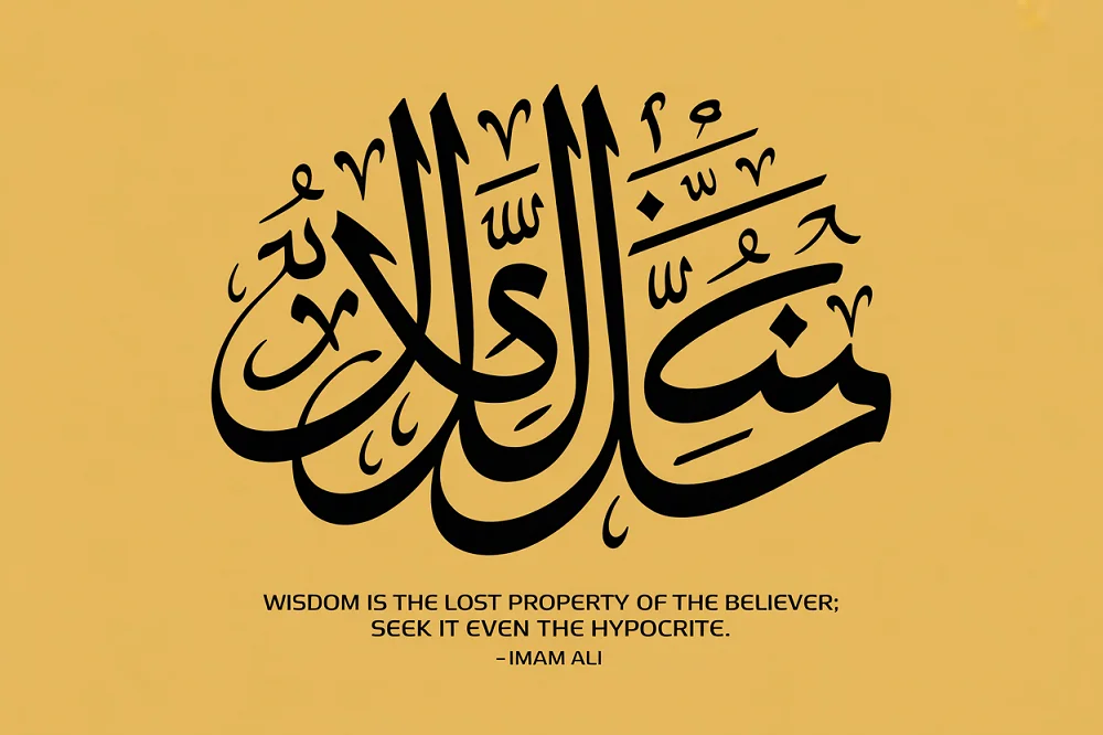  “Wisdom is the lost property of the believer; seek it even from the hypocrite.”