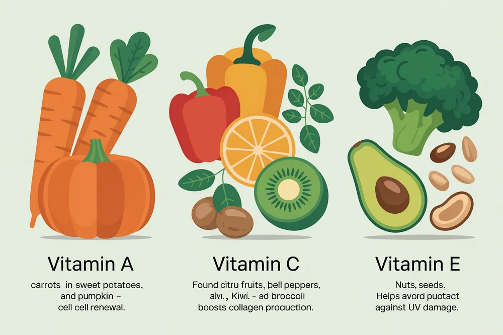vitamin a found in carrots sweet potatoes and pump