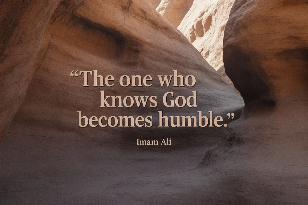 The one who knows God becomes humble.